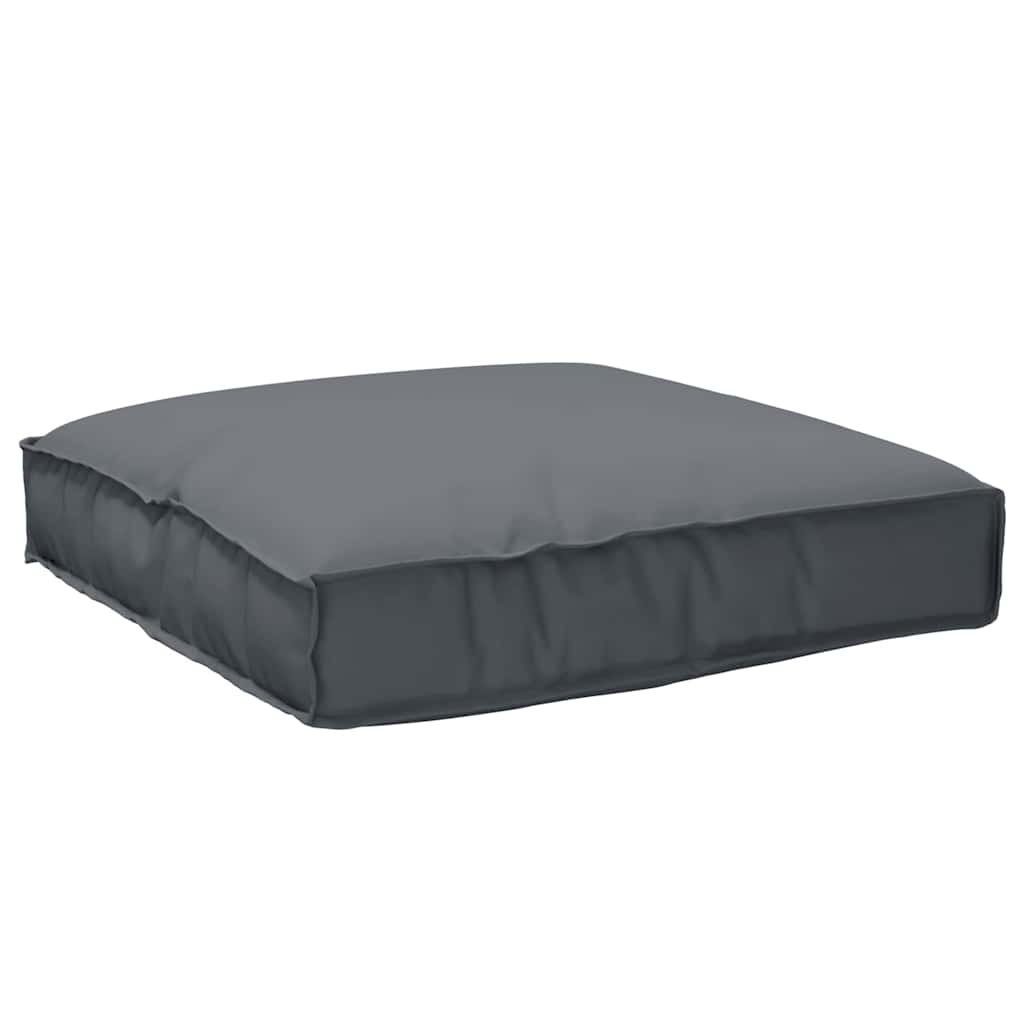 Pude Oxford stof Antracit 80 x 80 x 12 cm