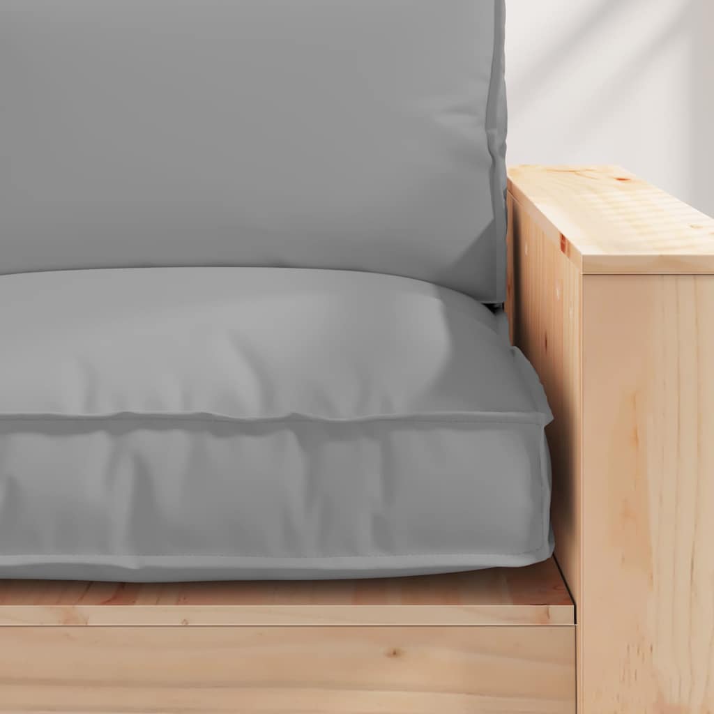 Pude Oxford stof Grå 80 x 80 x 12 cm