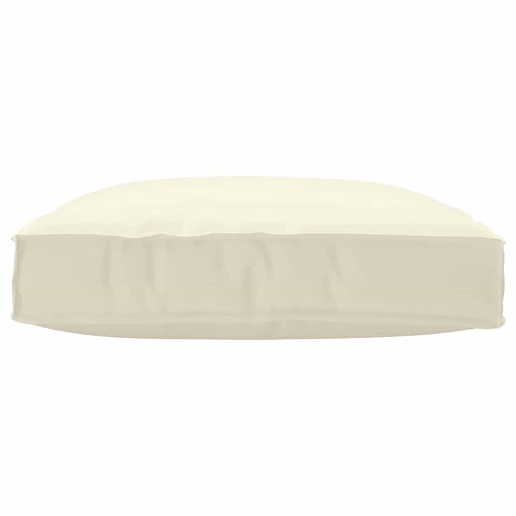 Pude Oxford stof Creme 80 x 80 x 12 cm