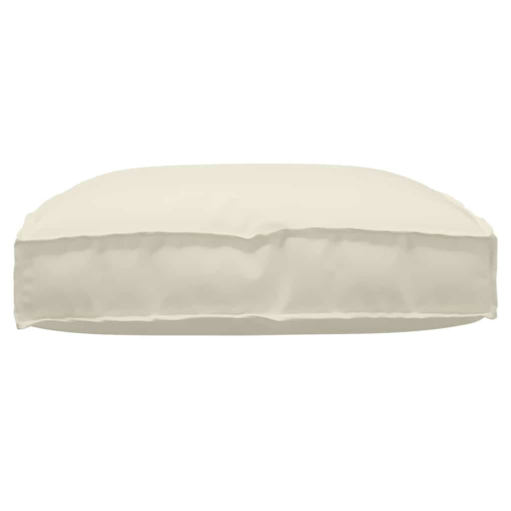Pude Oxford stof Creme 80 x 80 x 12 cm