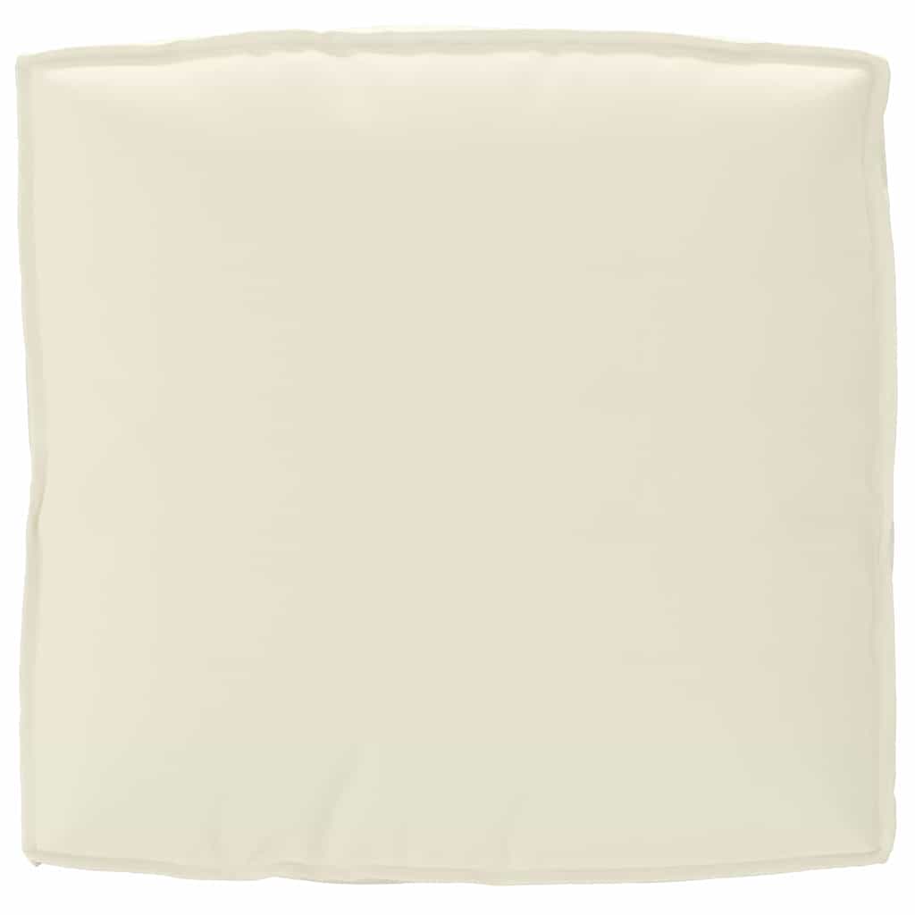 Pude Oxford stof Creme 80 x 80 x 12 cm