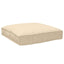 Pude Oxford stof Beige 80 x 80 x 12 cm