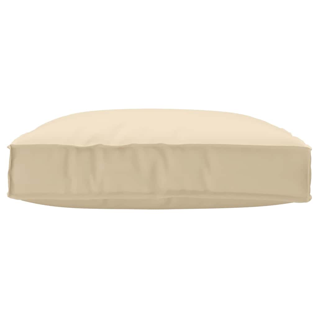 Pude Oxford stof Beige 80 x 80 x 12 cm