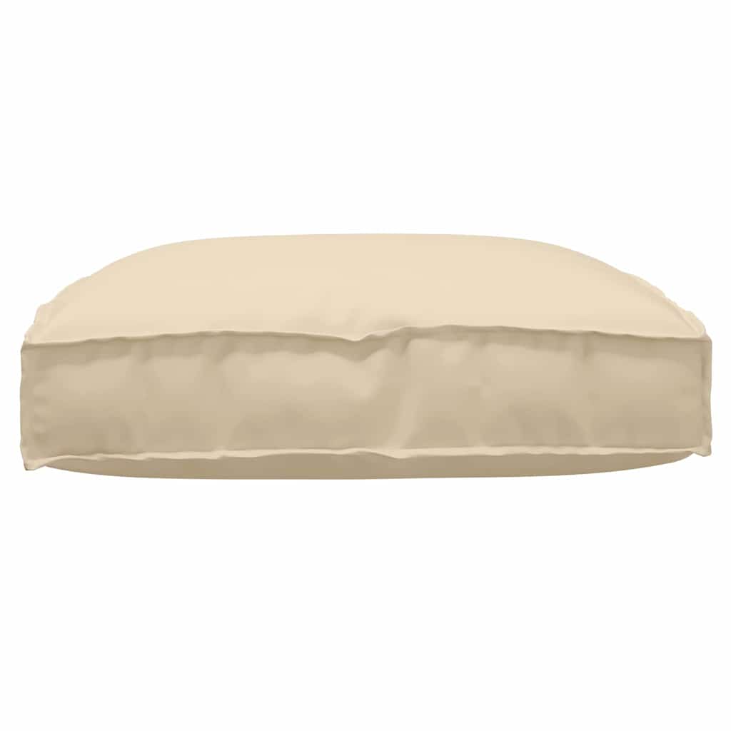 Pude Oxford stof Beige 80 x 80 x 12 cm