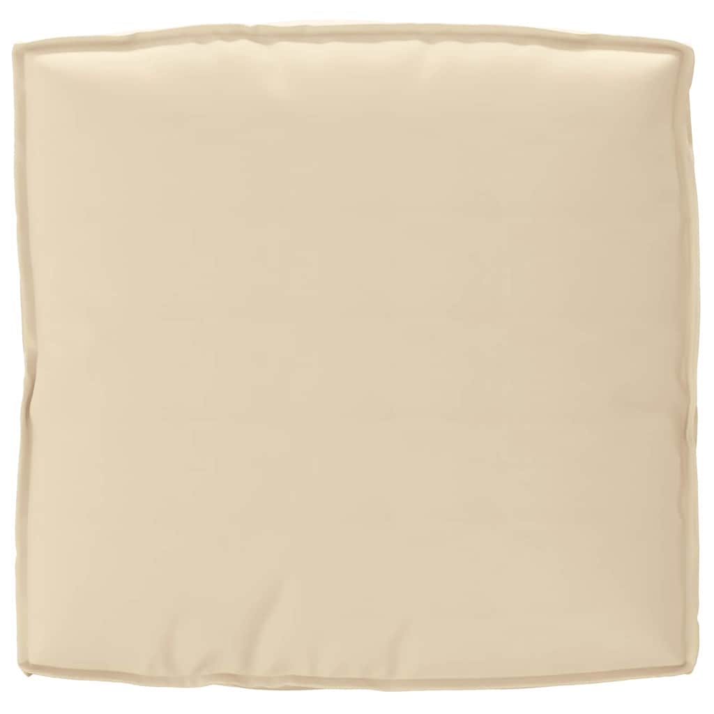 Pude Oxford stof Beige 80 x 80 x 12 cm