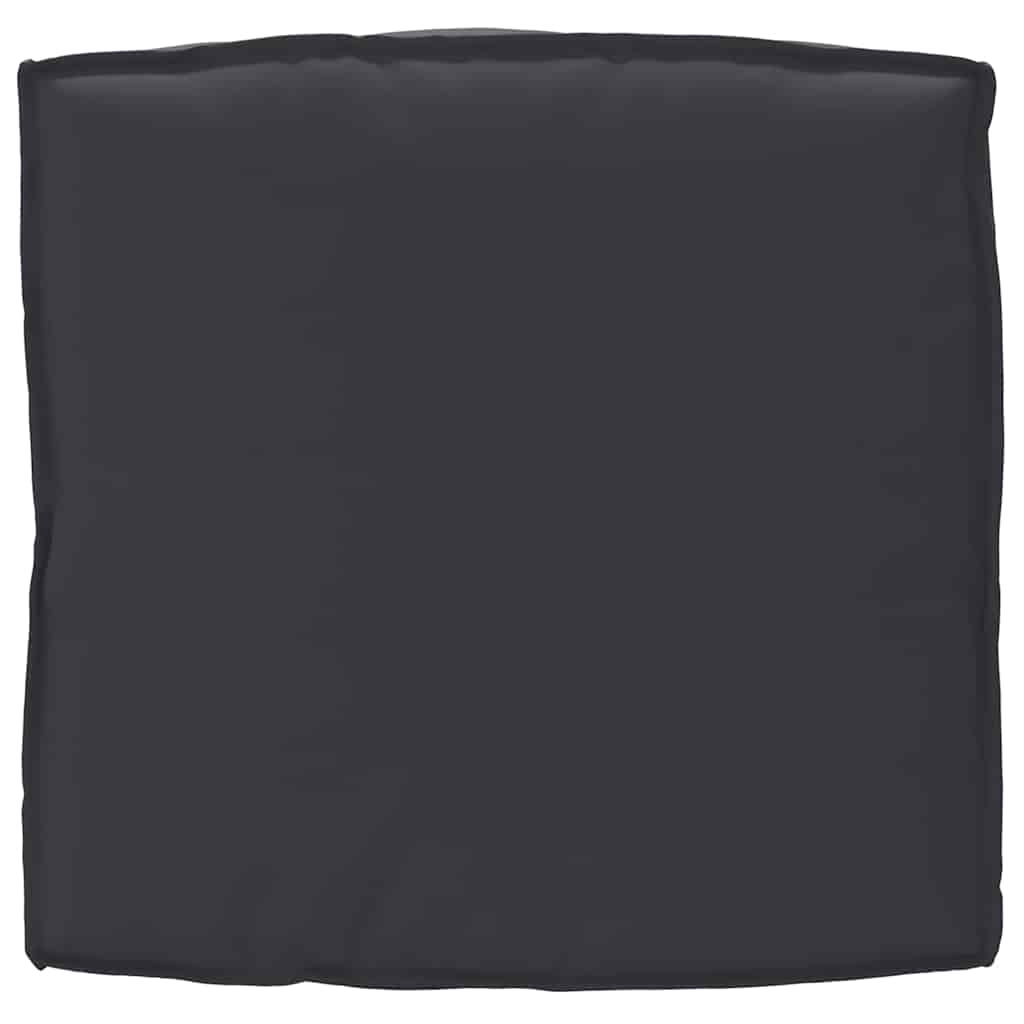 Pude Oxford stof Sort 80 x 80 x 12 cm