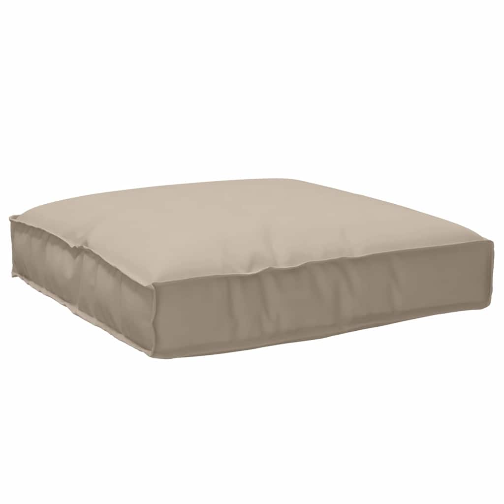 Pude Oxford stof Gråbrun 80 x 80 x 12 cm