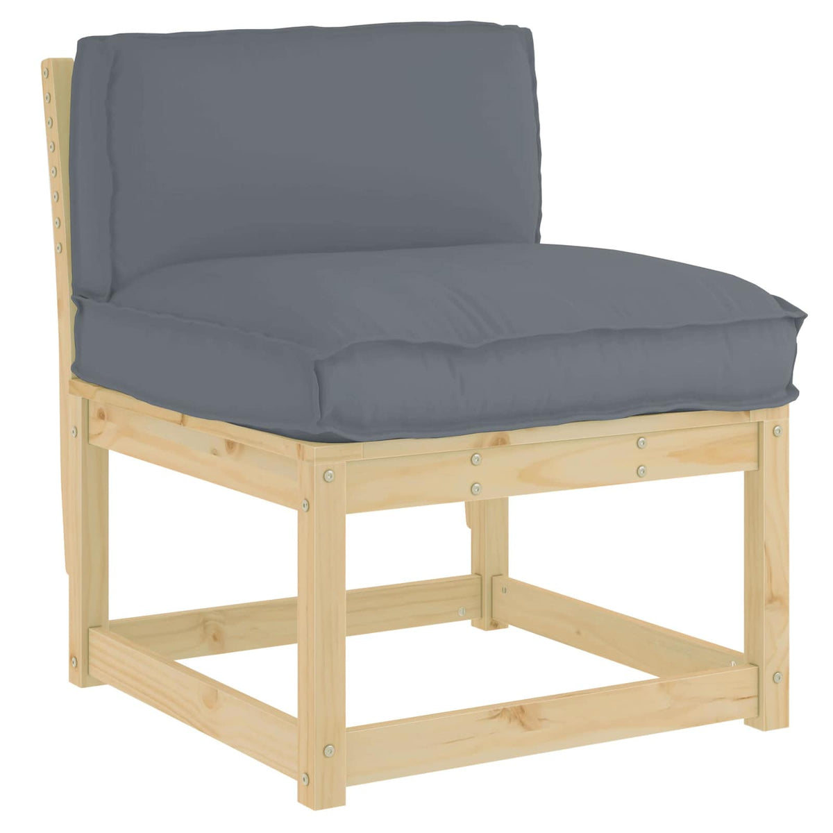 Pude Oxford stof Antracit 70 x 40 x 12 cm