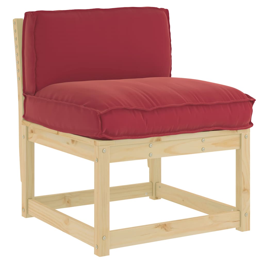 Pude Oxford stof Vinrød 70 x 40 x 12 cm