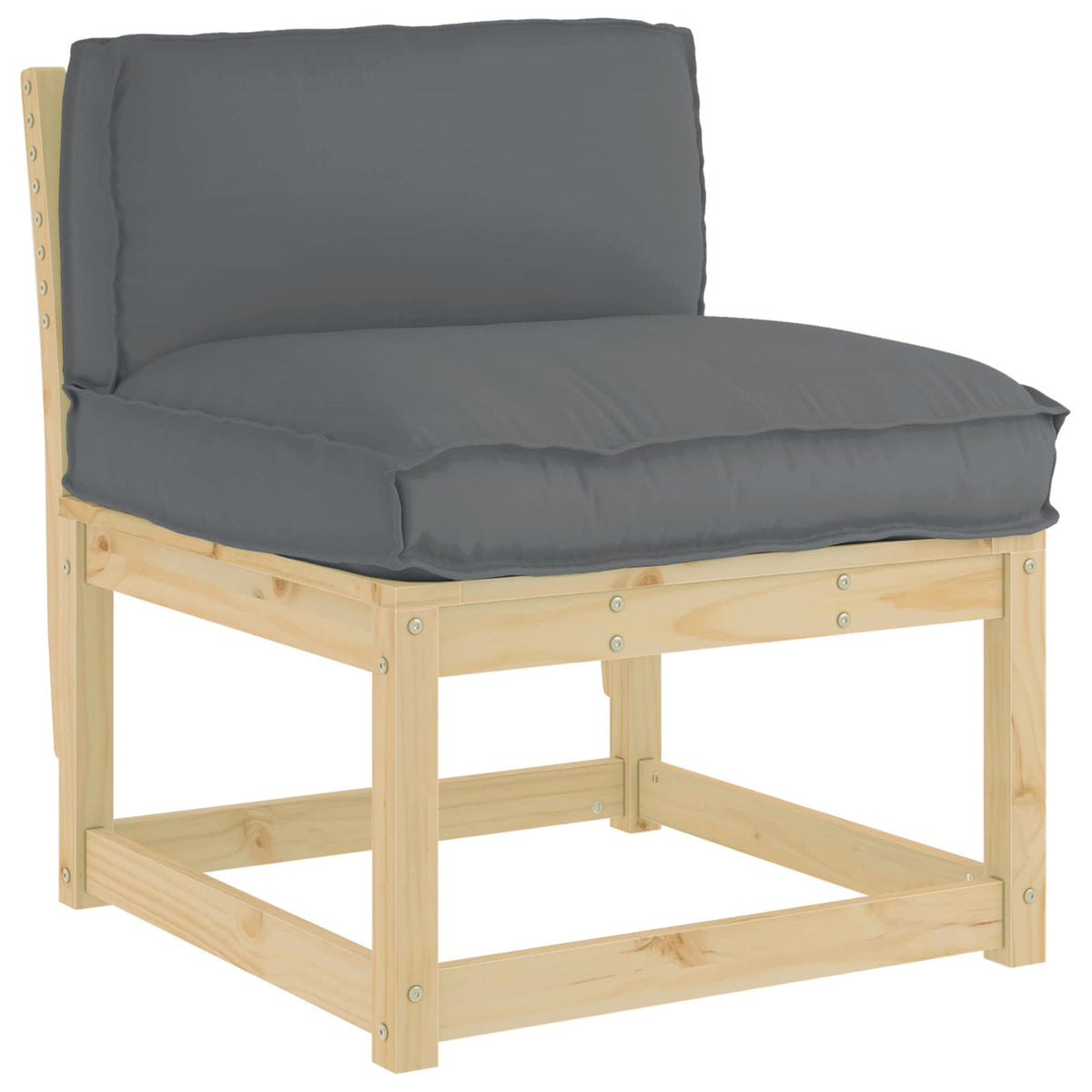 Pude Oxford stof Antracit 80 x 40 x 12 cm