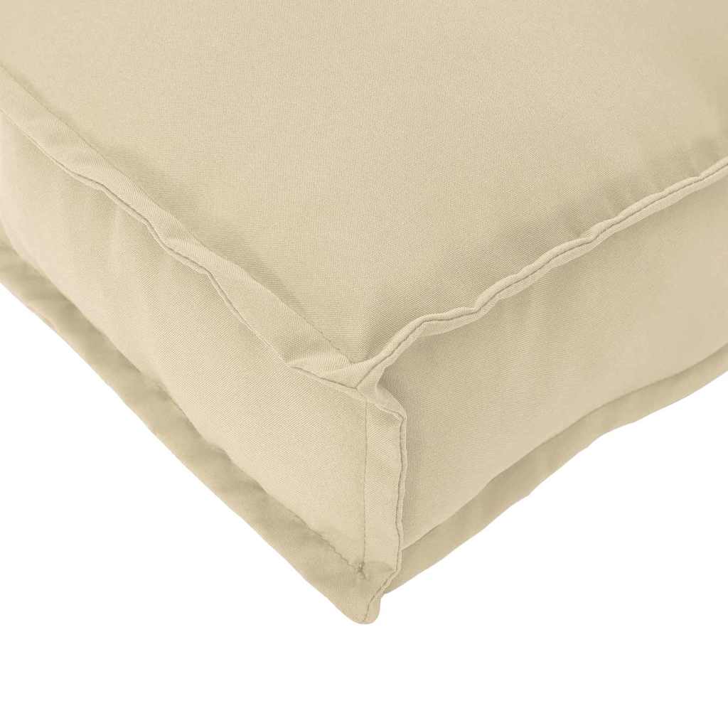 Pude Oxford stof Beige 80 x 40 x 12 cm