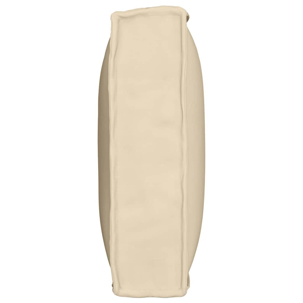 Pude Oxford stof Beige 80 x 40 x 12 cm