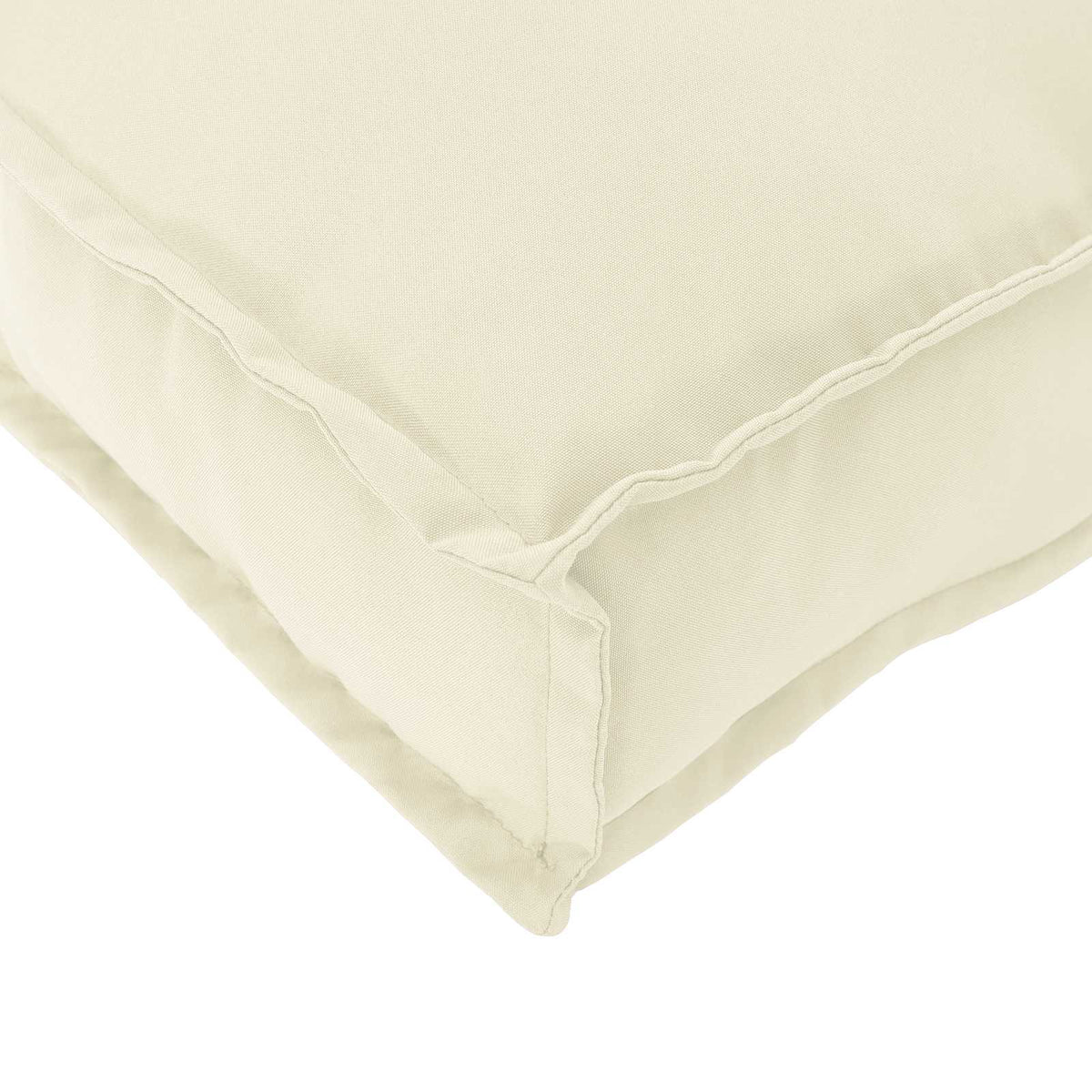 Pude Oxford stof Creme 120 x 50 x 12 cm
