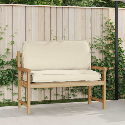 Pude Oxford stof Creme 120 x 50 x 12 cm