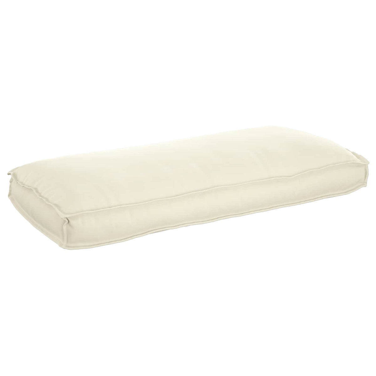 Pude Oxford stof Creme 120 x 50 x 12 cm