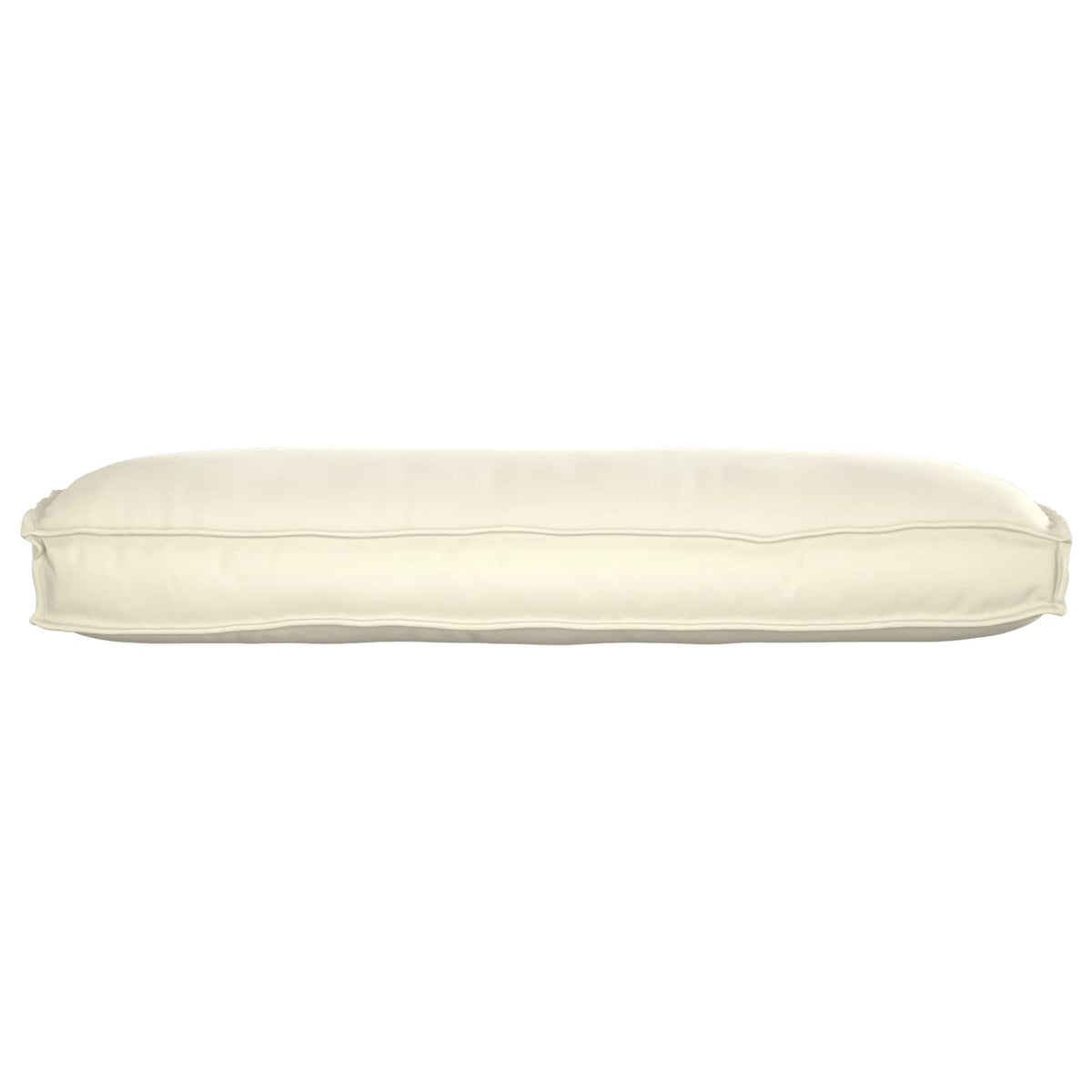 Pude Oxford stof Creme 120 x 50 x 12 cm