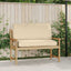 Pude Oxford stof Beige 120 x 50 x 12 cm