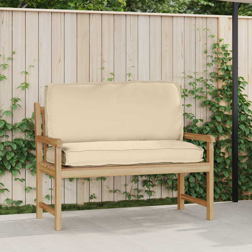 Pude Oxford stof Beige 120 x 50 x 12 cm