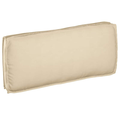 Pude Oxford stof Beige 120 x 50 x 12 cm