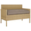 Pude Oxford stof Gråbrun 120 x 60 x 12 cm