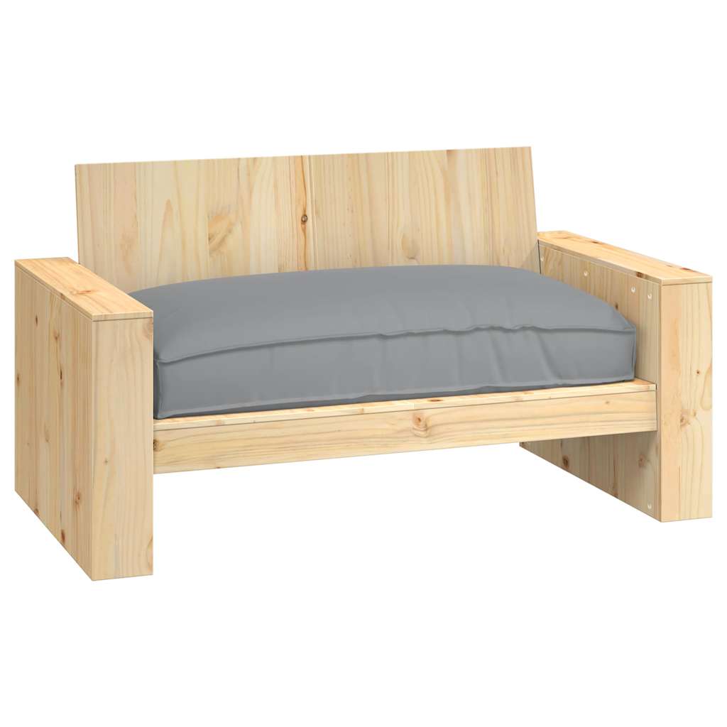 Pude Oxford stof Grå 120 x 80 x 12 cm