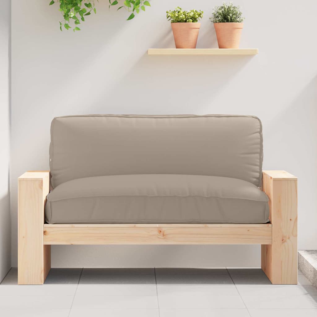 Pude Oxford stof Gråbrun 120 x 80 x 12 cm