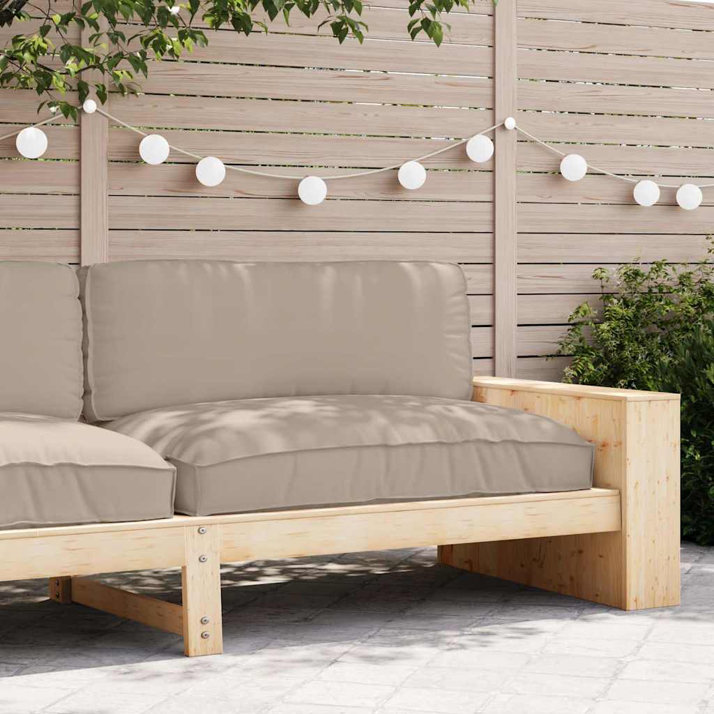 Pude Oxford stof Gråbrun 120 x 80 x 12 cm