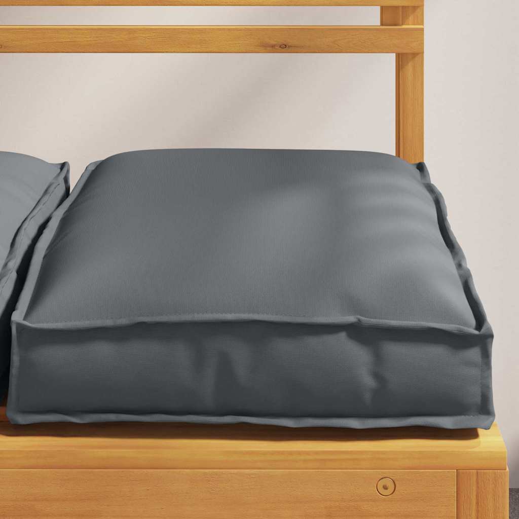 Pude 2 stk. Oxford stof Antracit 40 x 40 x 8 cm