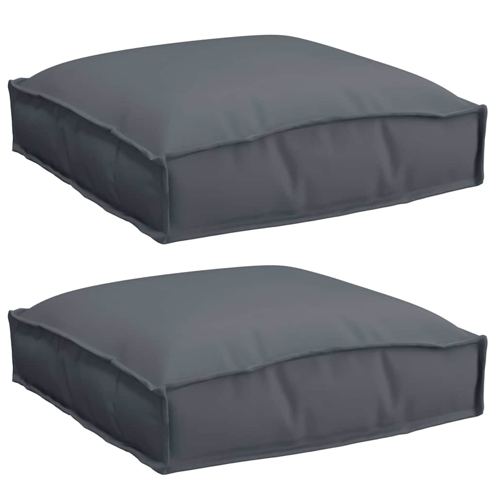 Pude 2 stk. Oxford stof Antracit 40 x 40 x 8 cm
