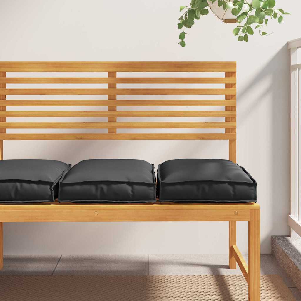 Pude 2 stk. Oxford stof Sort 40 x 40 x 8 cm