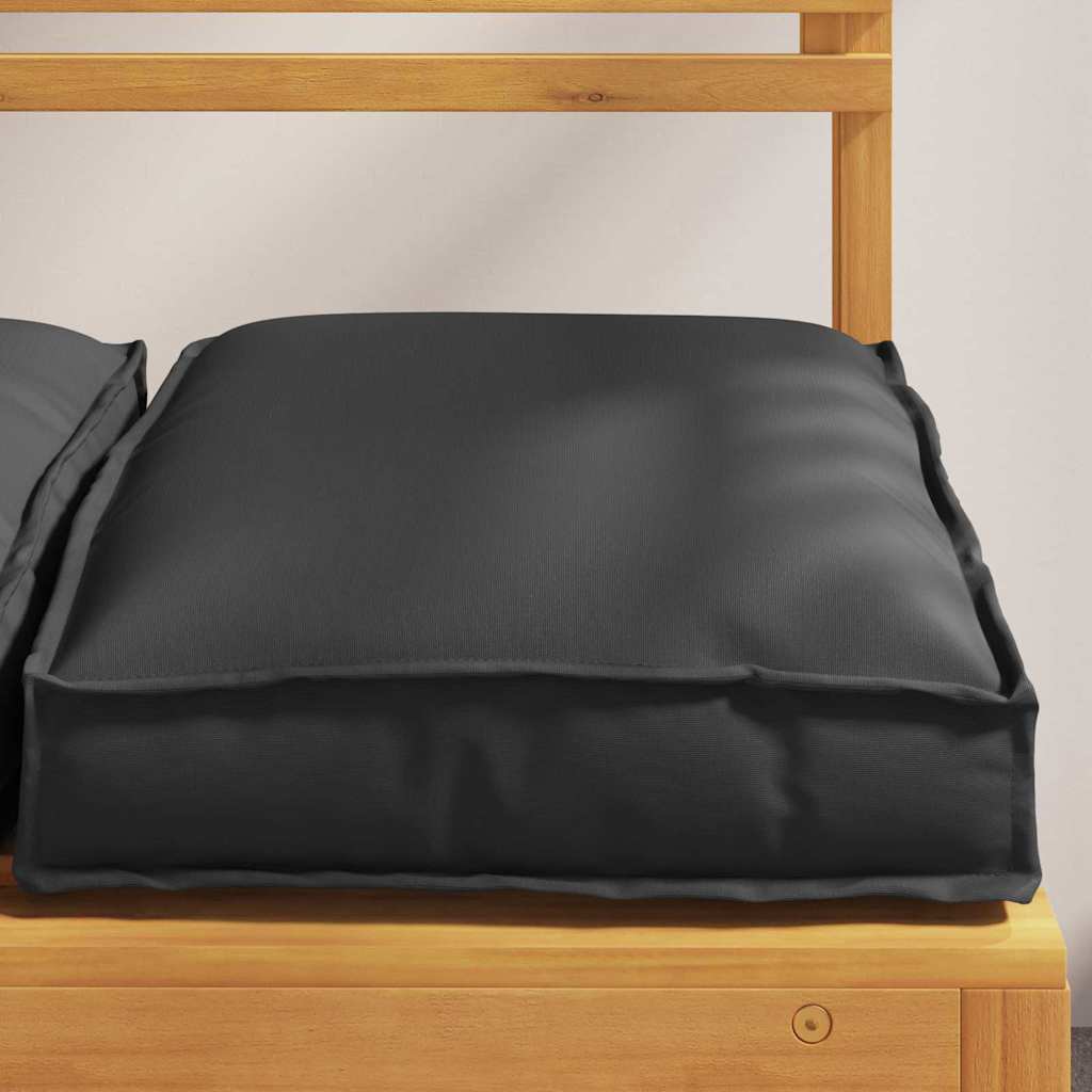 Pude 2 stk. Oxford stof Sort 40 x 40 x 8 cm