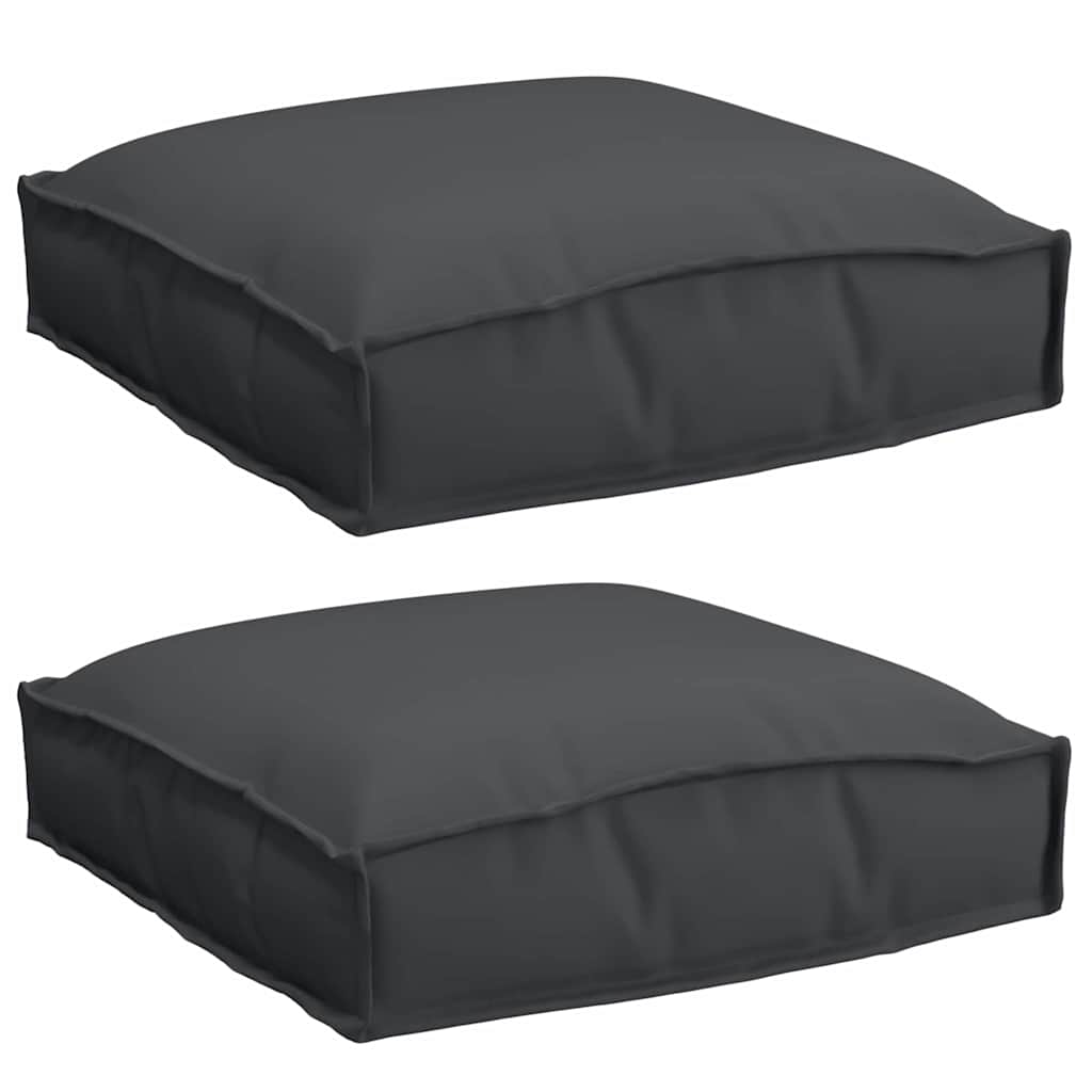 Pude 2 stk. Oxford stof Sort 40 x 40 x 8 cm