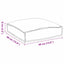 Pude 2 stk. Oxford stof Sort 40 x 40 x 8 cm