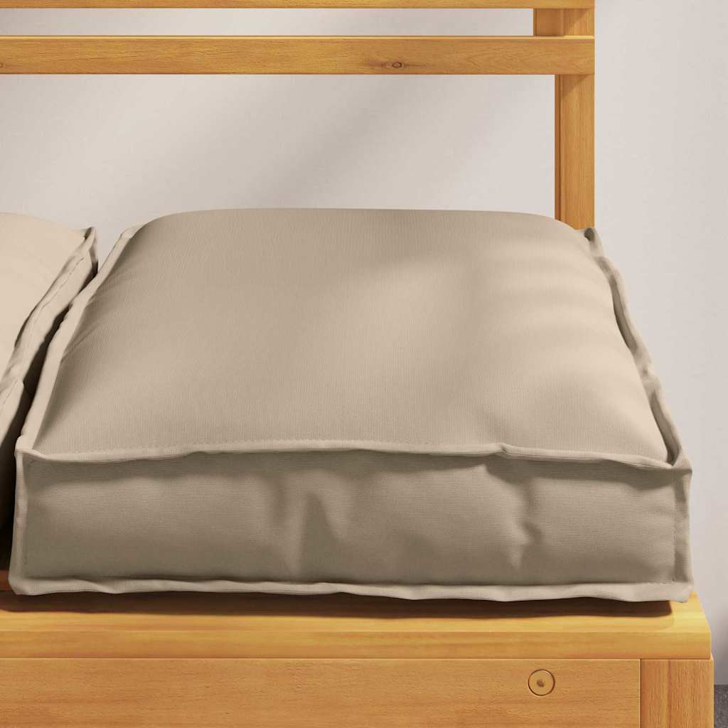 Pude 2 stk. Oxford stof Gråbrun 40 x 40 x 8 cm