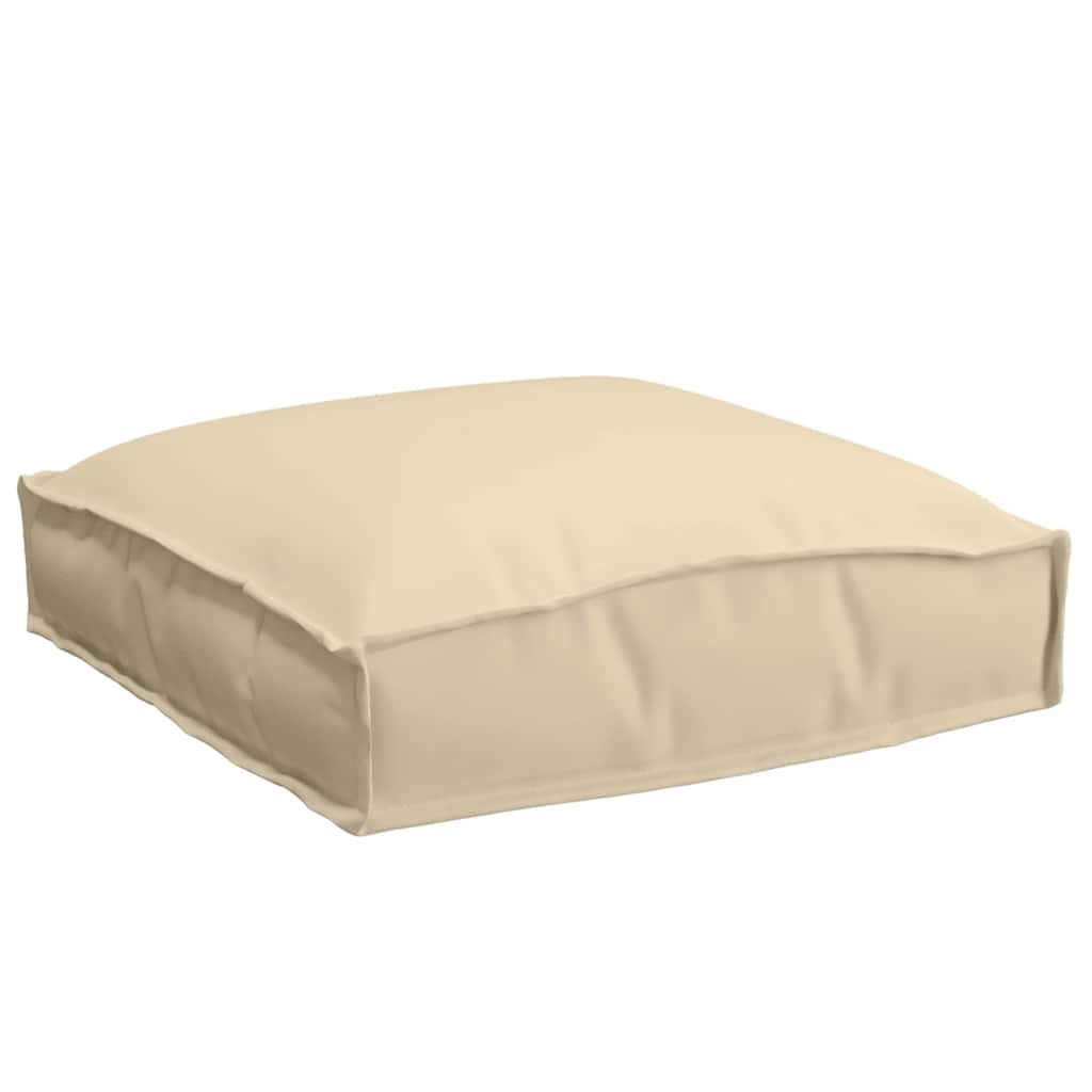 Pude 4 stk. Oxford stof Beige 40 x 40 x 8 cm
