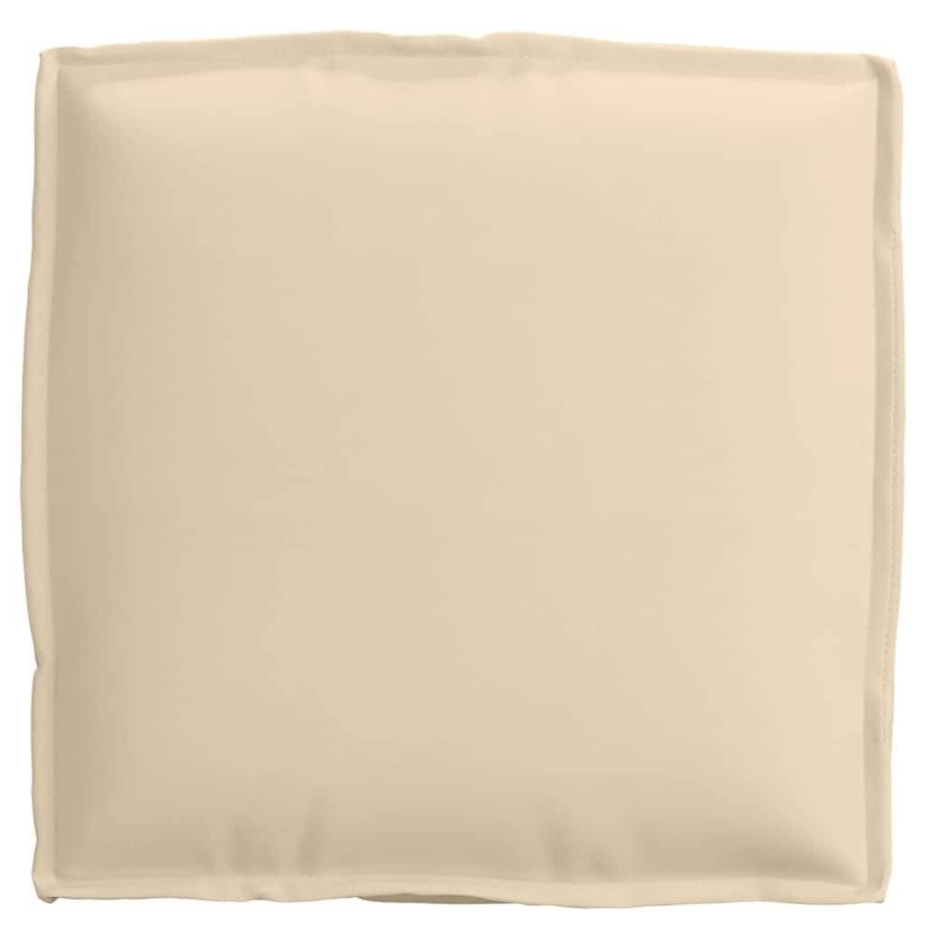 Pude 4 stk. Oxford stof Beige 40 x 40 x 8 cm