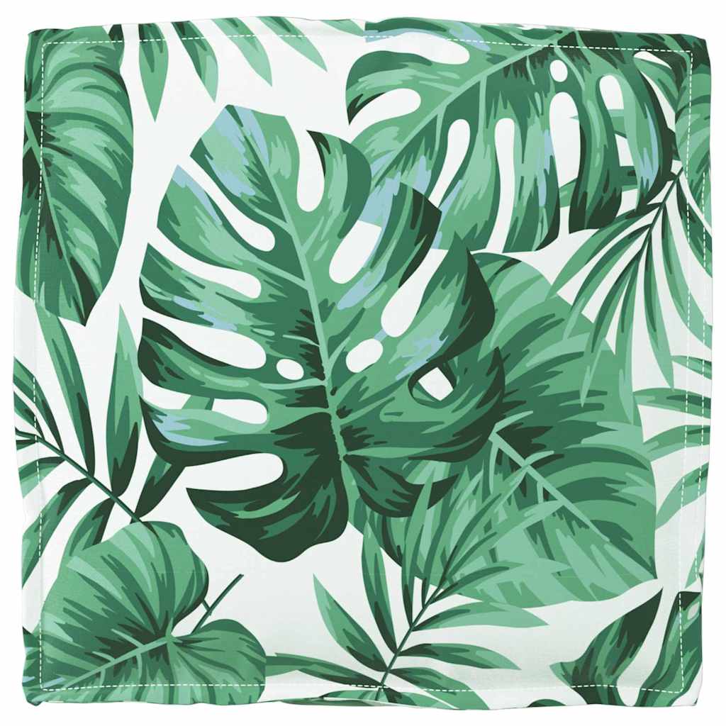 Pude 6 stk. Oxford stof Bladmønster 40 x 40 x 8 cm