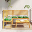 Pude 6 stk. Oxford stof Flerfarvet 40 x 40 x 8 cm