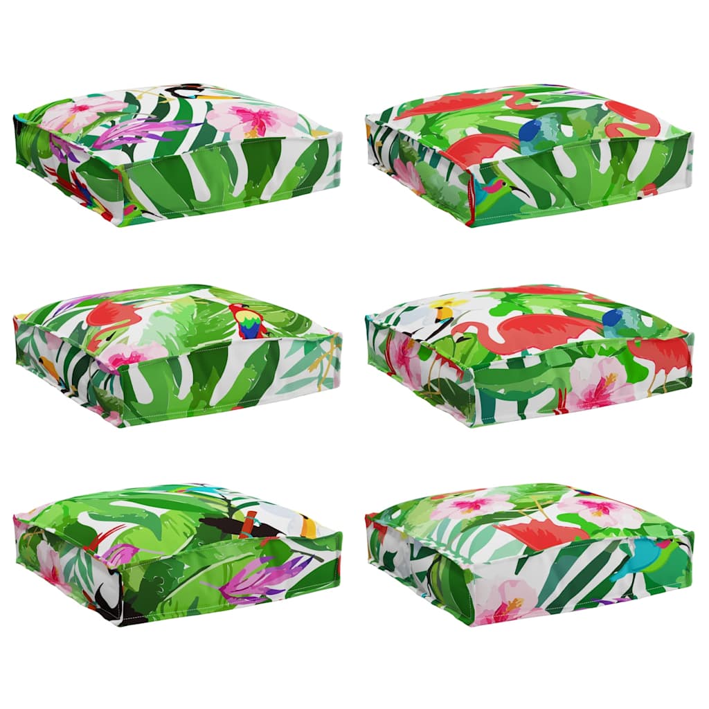 Pude 6 stk. Oxford stof Flerfarvet 40 x 40 x 8 cm