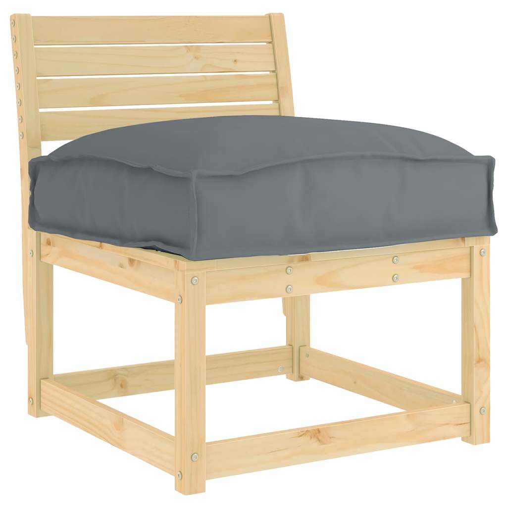 Pude Oxford stof Antracit 60 x 40 x 8 cm