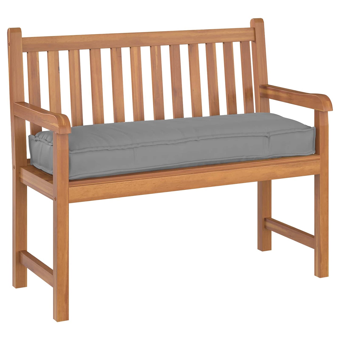 Pude Oxford stof Grå 120 x 40 x 8 cm