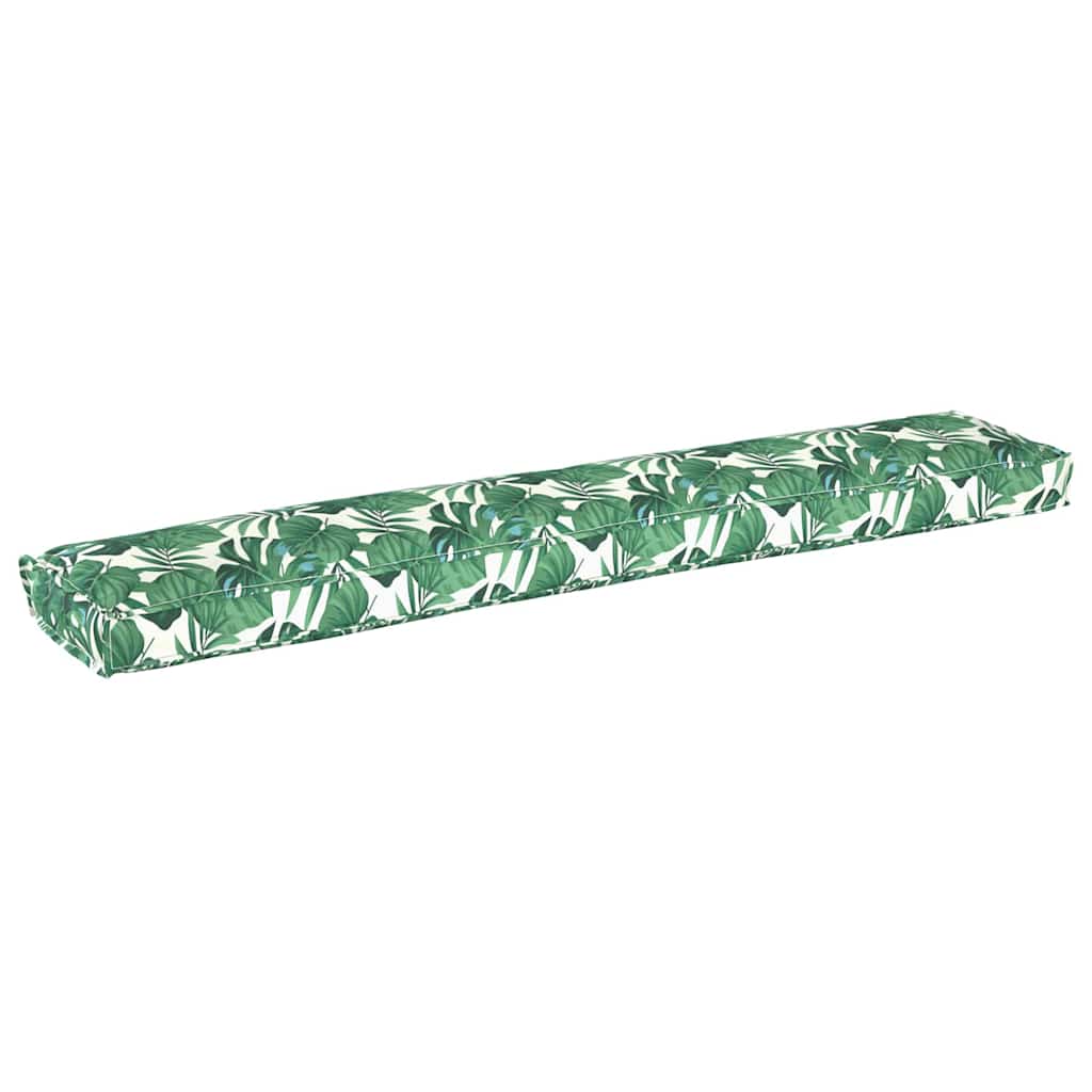Pallet pude Blomstret Bladmønster 200 x 40 x 8 cm Oxford Stof