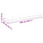 Pallet pude Blomstret Bladmønster 200 x 40 x 8 cm Oxford Stof