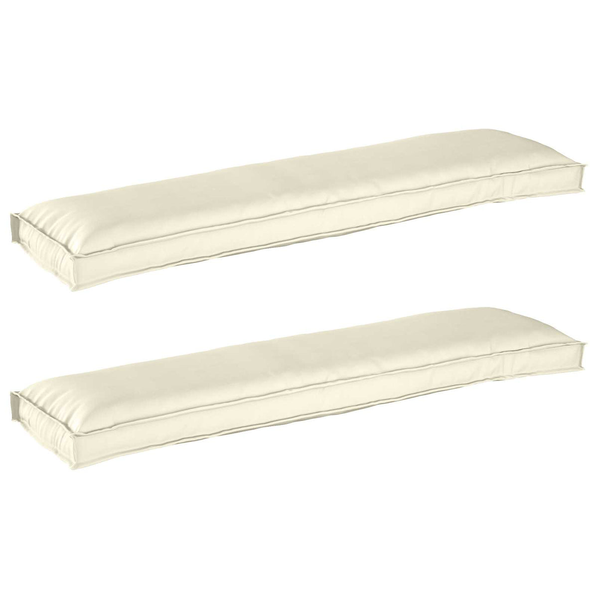 Palle Pudesæt 2 stk. Oxford Stof Creme 150 x 40 x 8 cm