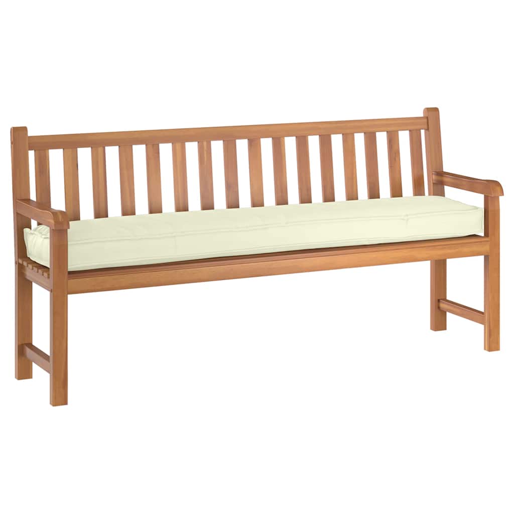 Palle Pudesæt 2 stk. Oxford Stof Cremefarvet 200 x 40 x 8 cm