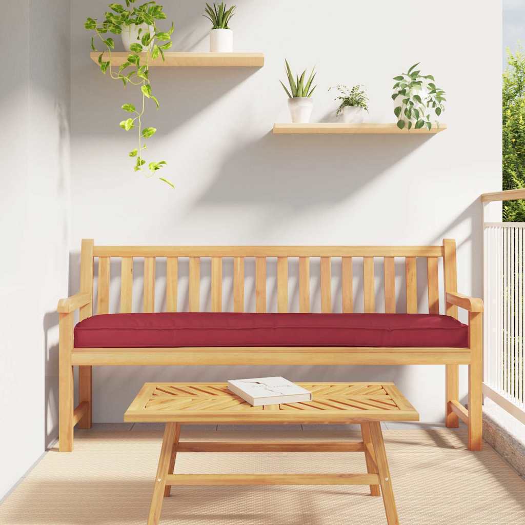 Palle Pudesæt 2 stk. Oxford Stof Vinrød 200 x 40 x 8 cm