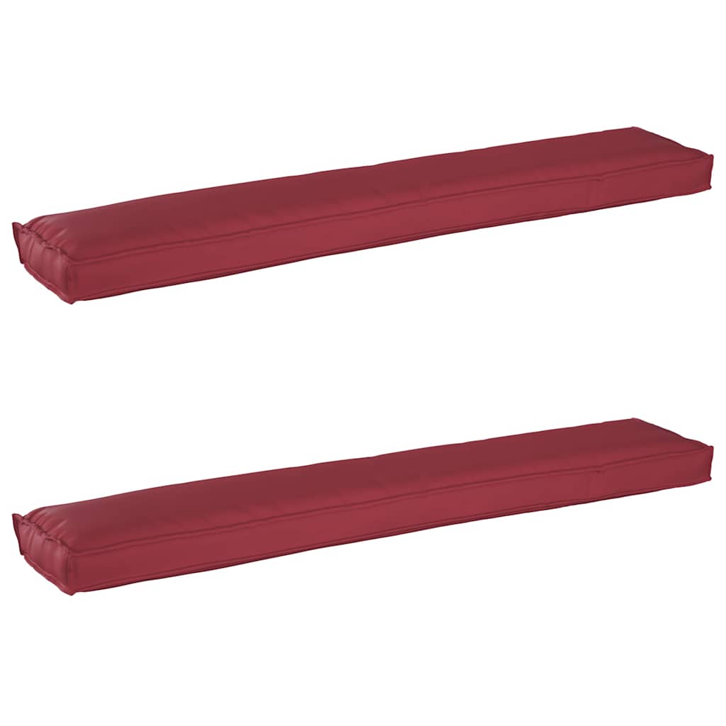 Palle Pudesæt 2 stk. Oxford Stof Vinrød 200 x 40 x 8 cm