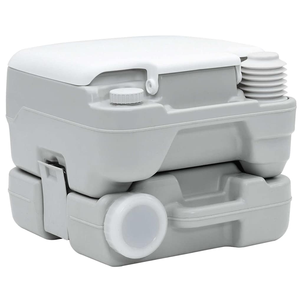Camping toilet Grå og Hvid 41,5 x 36,5 x 30 cm Polyethylen