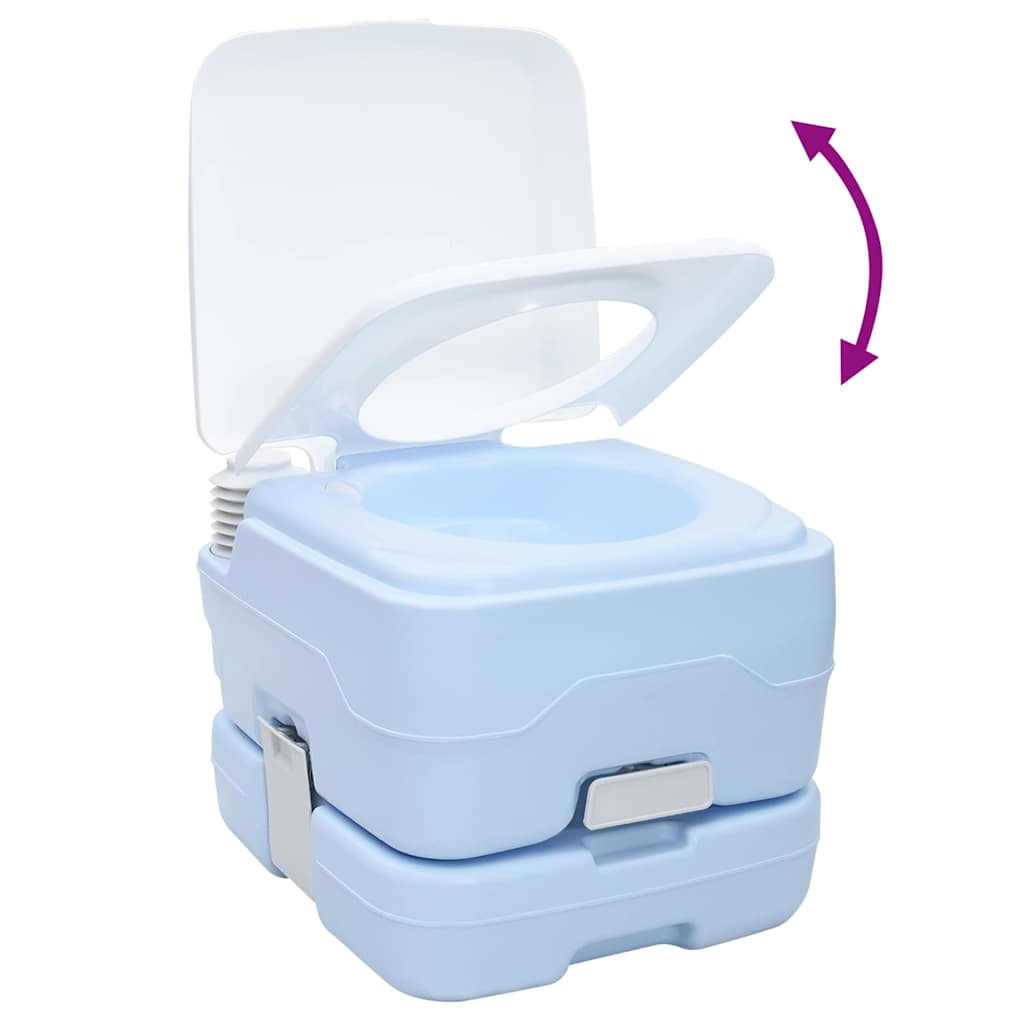 Camping toilet Lyseblå og Hvid 41,5 x 36,5 x 30 cm Polyethylen