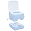 Camping toilet Lyseblå og Hvid 41,5 x 36,5 x 30 cm Polyethylen